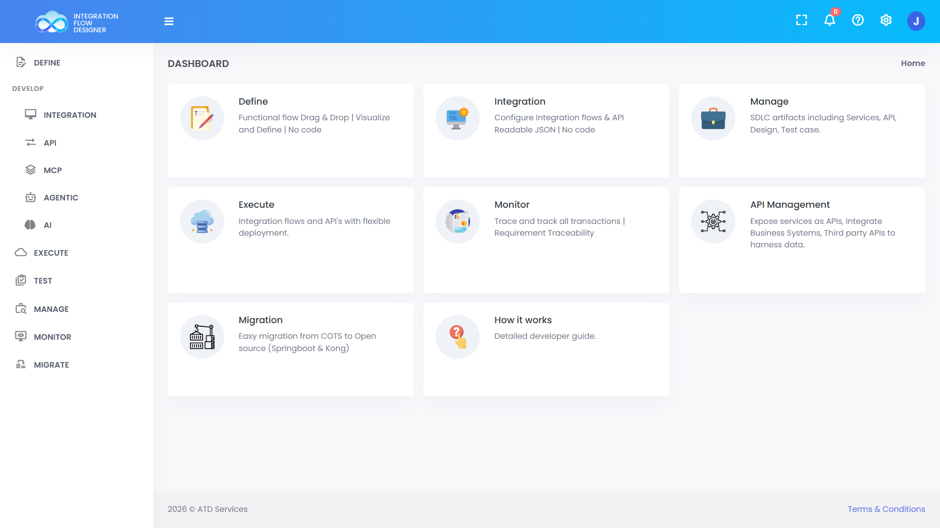 Designer dashboard